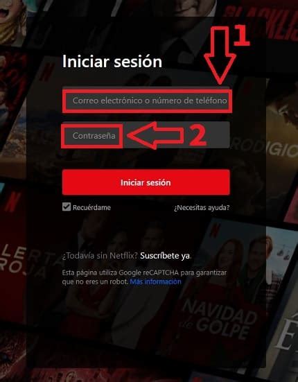 Iniciar sesión por primera vez .